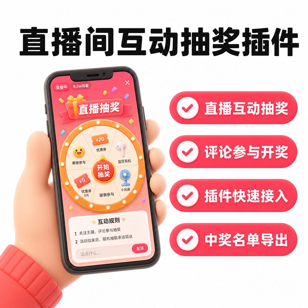 直播间互动抽奖插件