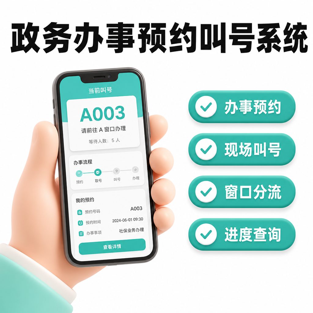 政务办事预约叫号系统