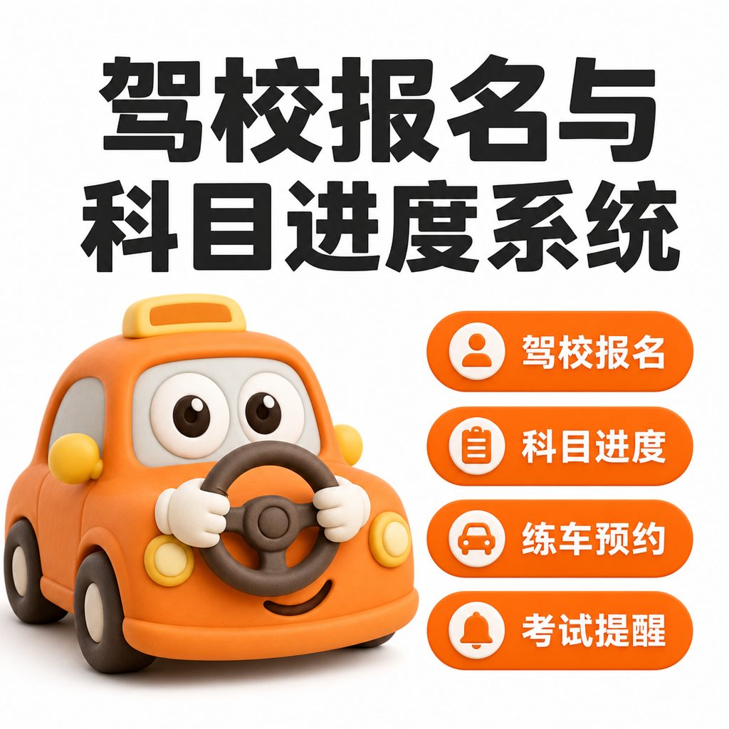 驾校报名与科目进度系统
