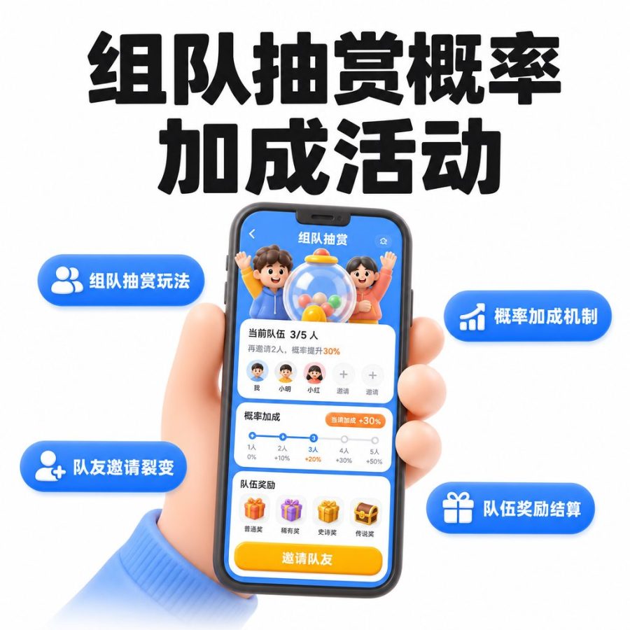 组队抽赏概率加成活动