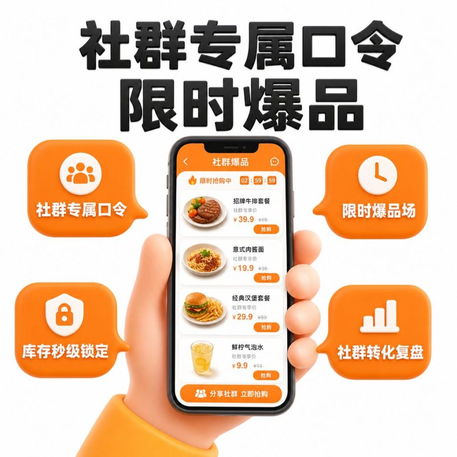 社群专属口令与限时爆品场